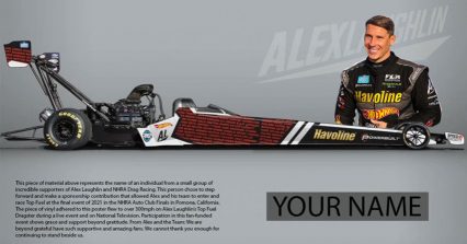 Get Your Name Immortalized on a Top Fuel Dragster for Just $60 With Laughlin’s “Power of the People!”