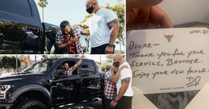 Man Collapses as The Rock Gifts Him His Own Personal Truck