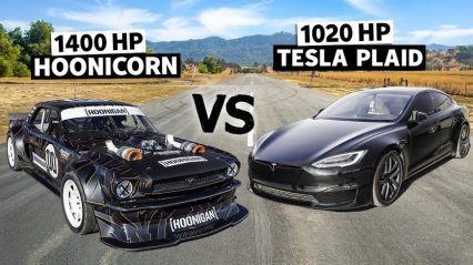 Can the Tesla Model S Plaid be Beaten? 1400 HP Hoonicorn Finds Out