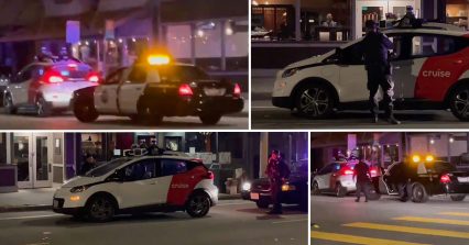 Autonomous Car Gets Pulled Over, Tries to Run From Police