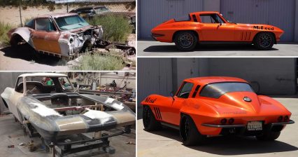 ’65 Corvette Carcass Pulled From the Desert, Transformed to LS7 Powered Widebody BEAST