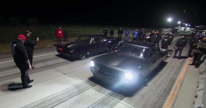 Slippery Road Causes Multiple Spins For The 405 | Street Outlaws
