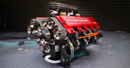 World’s Smallest V8 Engine Hits 10,500 RPM on Nitro (1.7 Cubic Inches)