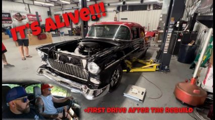 Shawn’s ’55 First Start Up After the Rebuild