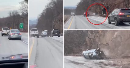 Road Raging Honda Receives Instant Karma in the Most Brutal Way Possible