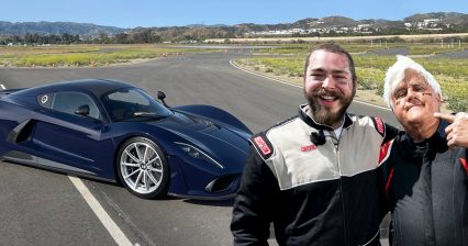 Post Malone Joins Jay Leno to Check Out One of the World’s Fastest Production Cars
