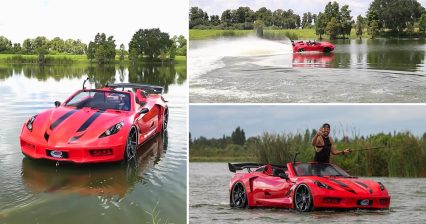 The “Jet Car” is a Floating Supercar That Looks Exactly Like a C8 Corvette