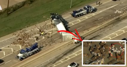 Semi Truck Rolls Over, Spills Dildos and Lube All Over the Highway