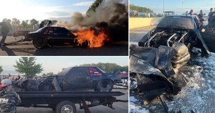 Big Country Saves Mike Murillo From the Flames as Car is Engulfed at NPK Ohio