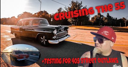 Shawn Cruises the ’55 and Tests for Street Outlaws in the 405