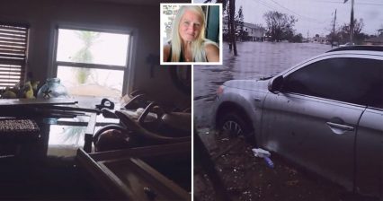 Florida Resident Posts Video Floating in Inflatable Pool as Water Rises Toward Living Room Ceiling During Ian