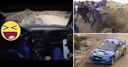 Rally Team’s Hopes Look Dim Until They Fix Their Suspension With a Rock in the Wilderness