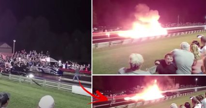 JJ Da Boss Runs Through Massive Ball of Fire to Assist Driver After Crash
