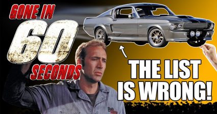 8 Mistakes/Details From “Gone in 60 Seconds” That Only Car Enthusiasts Would Notice