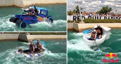 The Red Bull Rapids Homemade Boat Race Isn’t For the Faint of Heart!