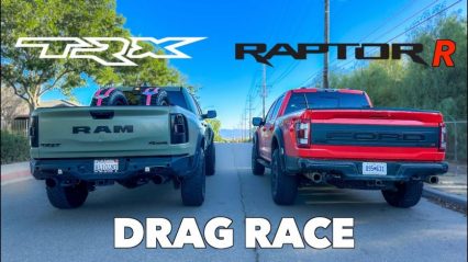 2023 Ford Raptor R vs Ram TRX – Muscle Truck DRAG RACE