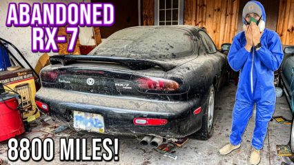 8800-Mile Barn Find RX-7 Pulled From Garage and Detailed (Basically a Brand New Car!)