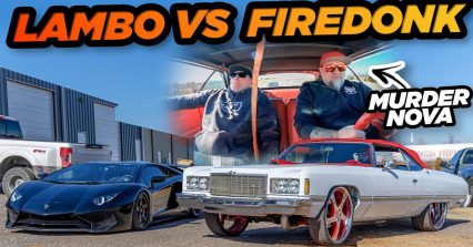 Street Outlaws M*rder Nova in 1400HP “Fire Donk” Takes on Aventador in His First Ever Roll Race