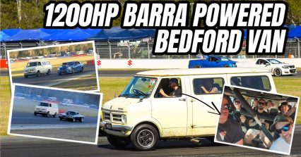 1200 HP Barra Powered Work Van Turns Head at Aussie Powercruise
