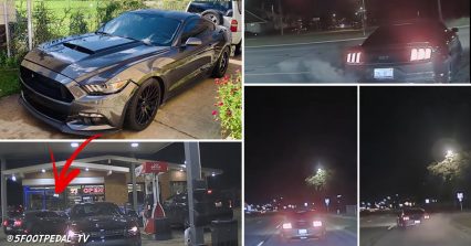Twin Turbo Mustang runs from Police – Cops Never Stood a Chance!