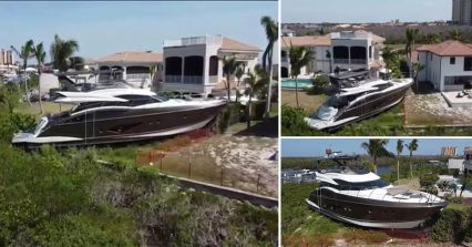 65-Foot Yacht Stranded in a Backyard 6 Months After Hurricane Ian