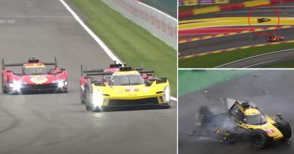 Massive Crash Scatters #3 Cadillac Into Thousands of Pieces at 2023 6 Hours of Spa