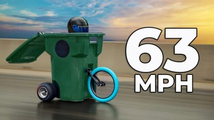Someone Actually Built a 60+ MPH Trash Can to Set the World Speed Record