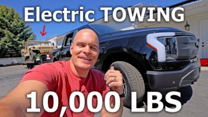 Towing 10,000 pounds with a Ford F-150 Lightning – MAXED OUT!