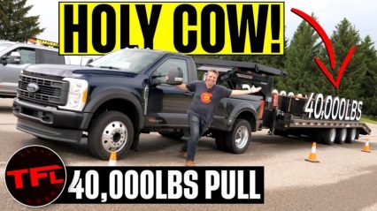 Maxed Out! Can the New, 500 Horsepower 2023 Ford F-450 Super Duty Diesel ACTUALLY Tow 40,000 Pounds?