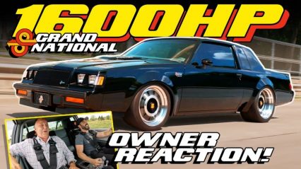 1600 HP Twin Turbo Grand National – Owner Reacts to First Ridealong