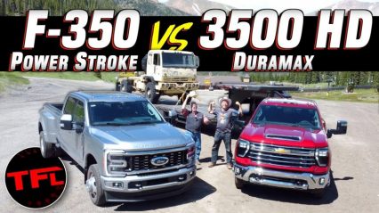New HD RECORD? 2023 Ford F-350 vs. 2024 Chevy Silverado 3500HD on the World’s Toughest Towing Test!