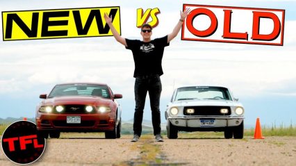 New vs Old Ford Mustang GT: Drag Race, Roll Race, & Brake Test With a Surprise Car!