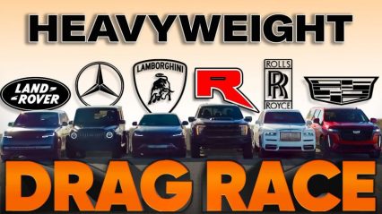 Ultimate Heavyweight Drag Race Puts Raptor R vs Escalade V, Lamborghini Urus, and More
