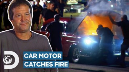 Car Catches Fire In The Middle Of A Race! | Street Outlaws