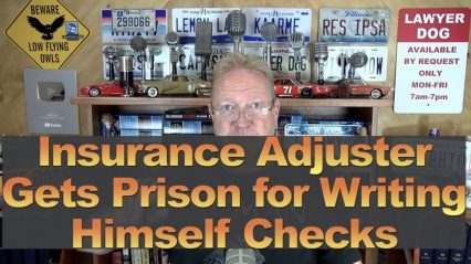 Insurance Adjuster Gets Prison for Writing Himself Checks