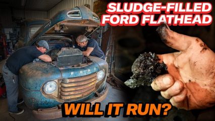 So much SLUDGE! Barn Find 1949 Ford F1 Truck – Will It Run?