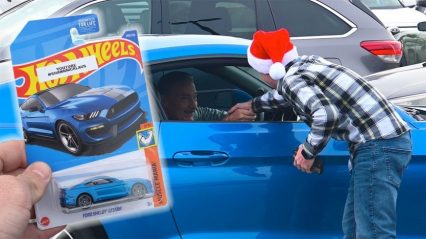 Surprising People With Matching Hot Wheels Cars For Christmas