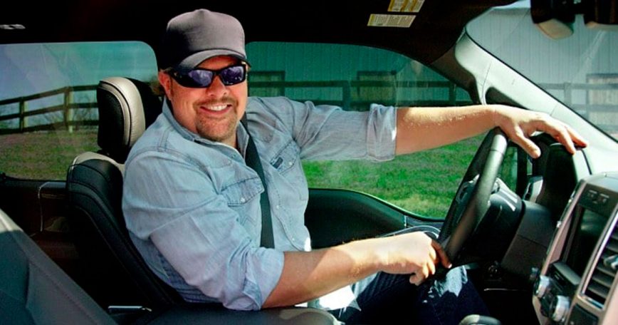 #alt_tag toby keith sitting in his truck