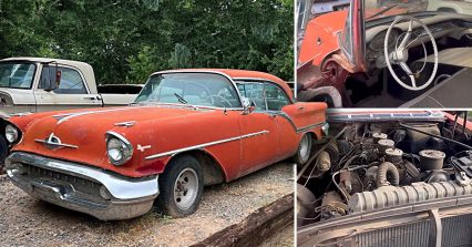 Lost Rocket, ’57 Olds 88 with Banned NASCAR V8 Found Rotting in a Yard