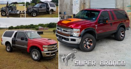 Texas Man Crafts ‘Super Bronco’ from F-250 and Excursion