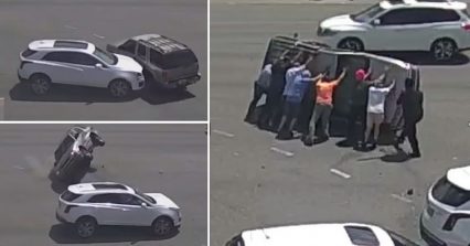 Great Samaritans Flip Car After Crash in Daytona Beach