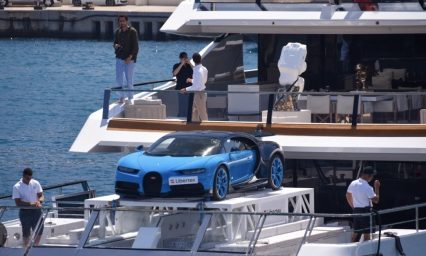 Yacht with a Bugatti Chiron Onboard Steals the Show at F1 Monaco GP