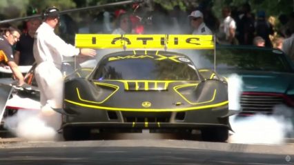 New $2.3 Million Lotus Evija X Hypercar Crashes Instantly Goodwood 2024: What Went Wrong?