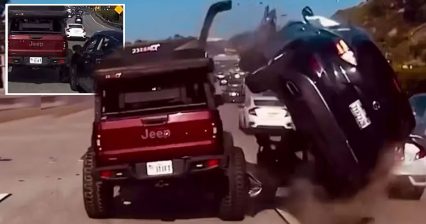 New San Diego Police Chase Video: SUV Barrel Rolls Off Jeep