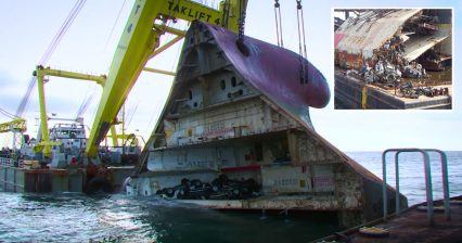 How They Removed 1,400 Cars And A Sunk Ship From The Bottom Of The Sea